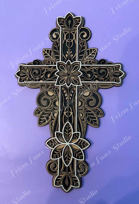 Ornate Layered Cross
