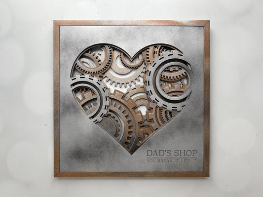 HEART LAYERED SIGN - MADE TO ORDER