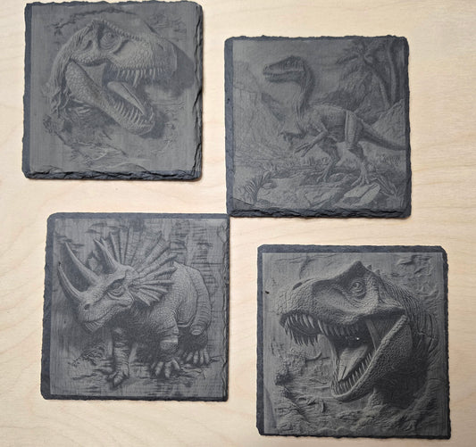 Dinosaur Coasters - Set of 4