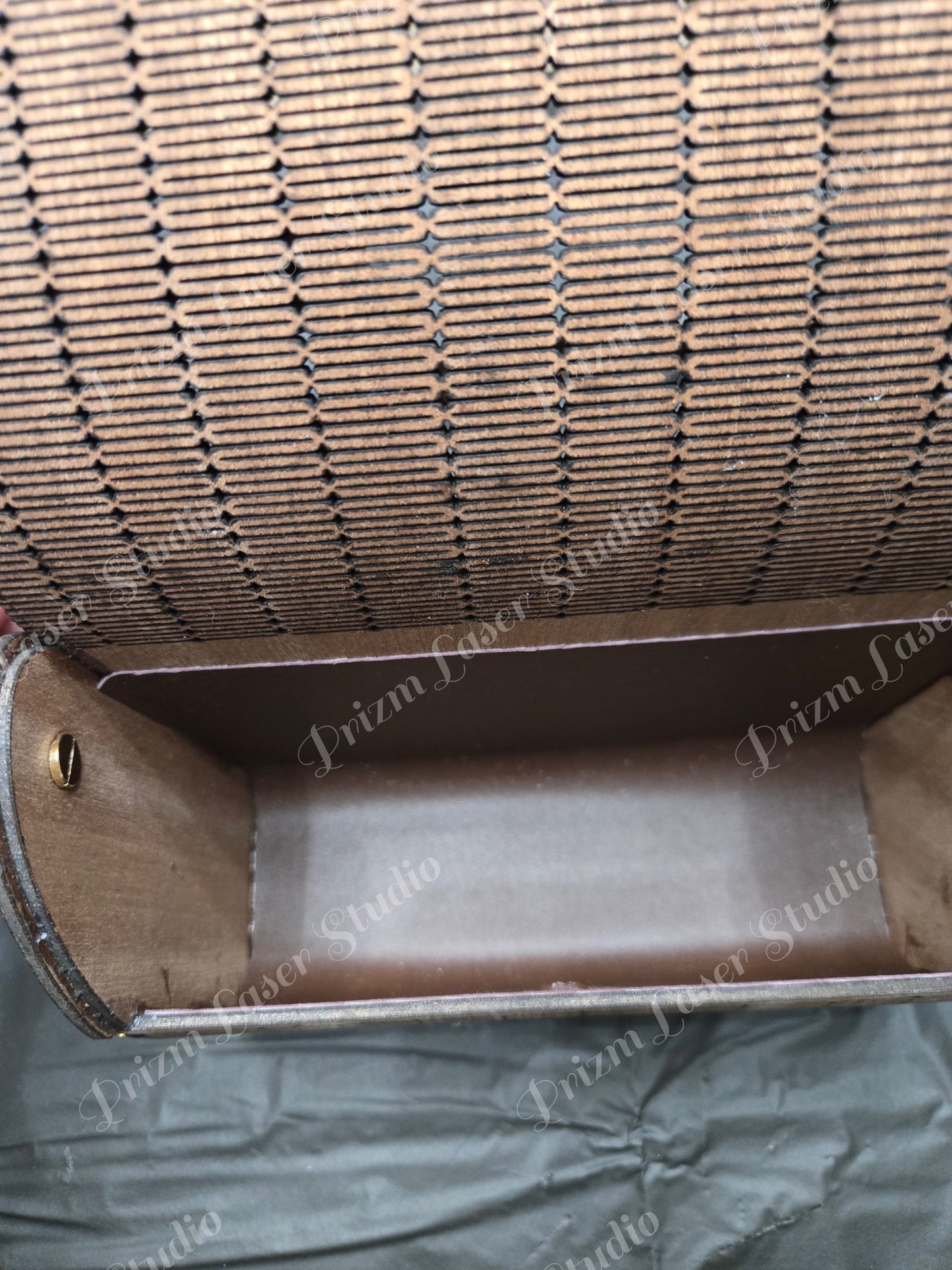 Laser-Cut Wooden Handbag