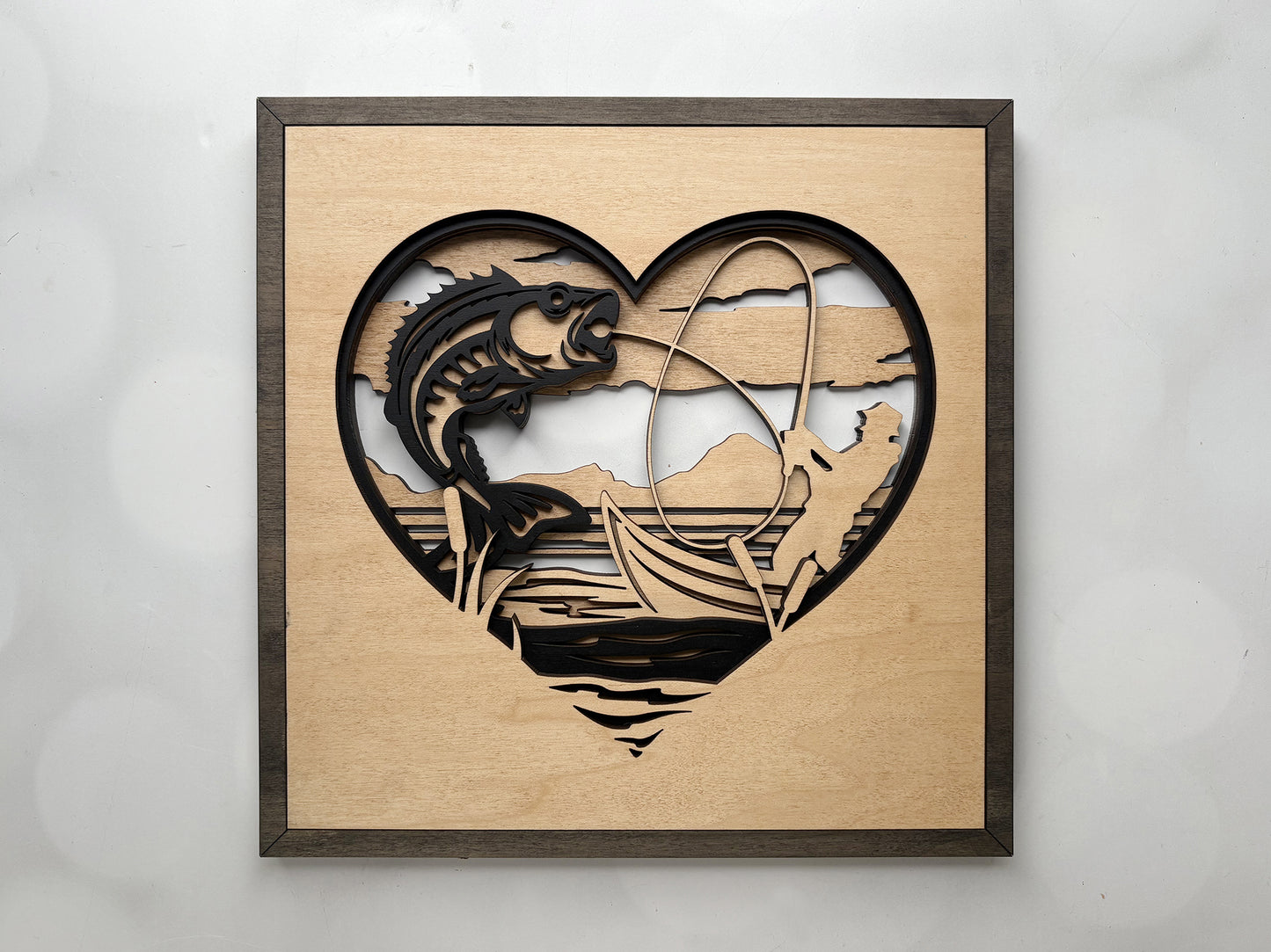 HEART LAYERED SIGN - MADE TO ORDER