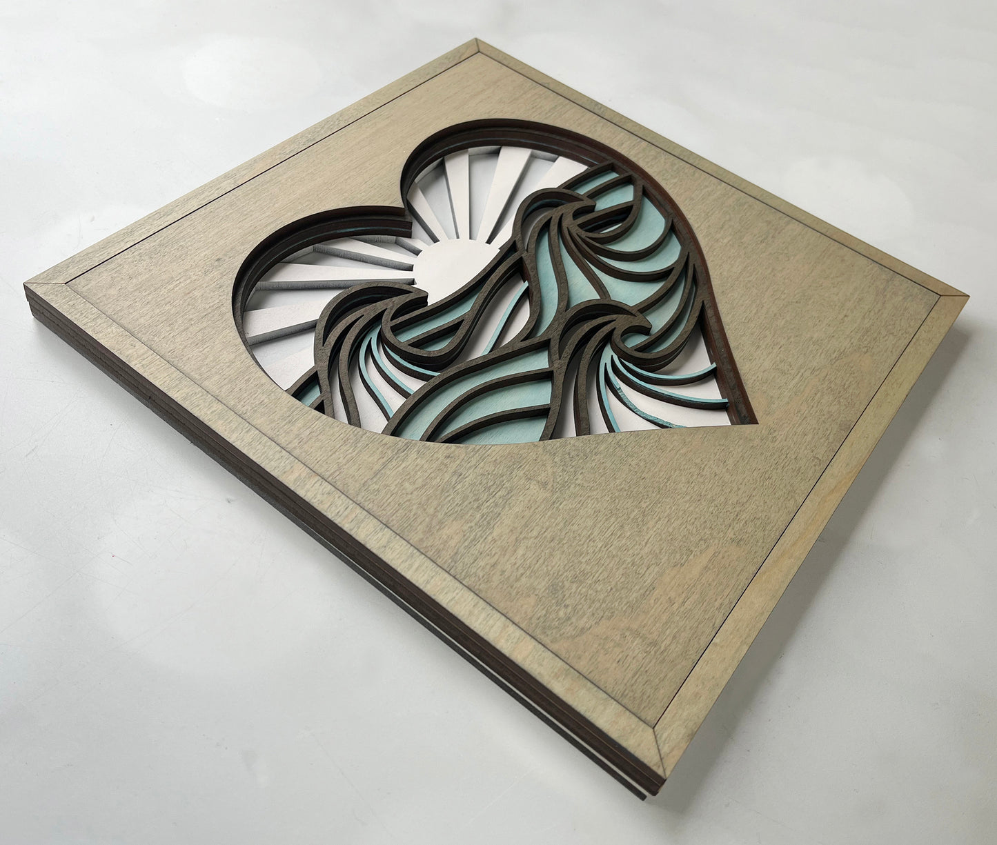 HEART LAYERED SIGN - MADE TO ORDER