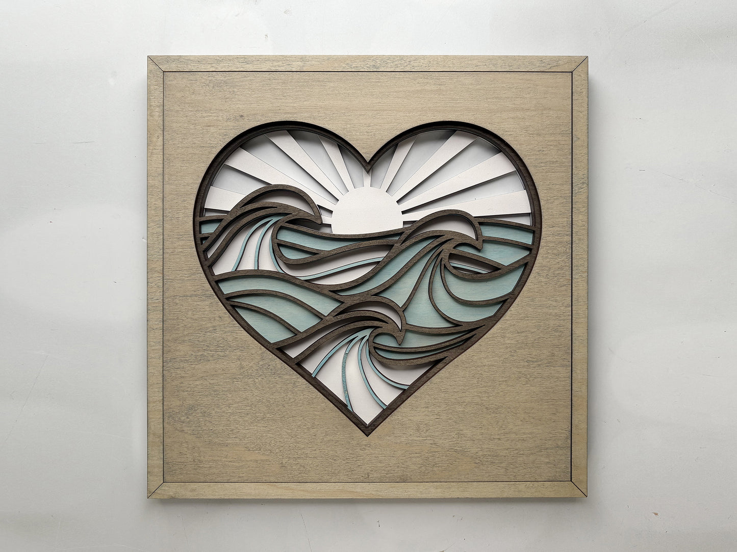 HEART LAYERED SIGN - MADE TO ORDER