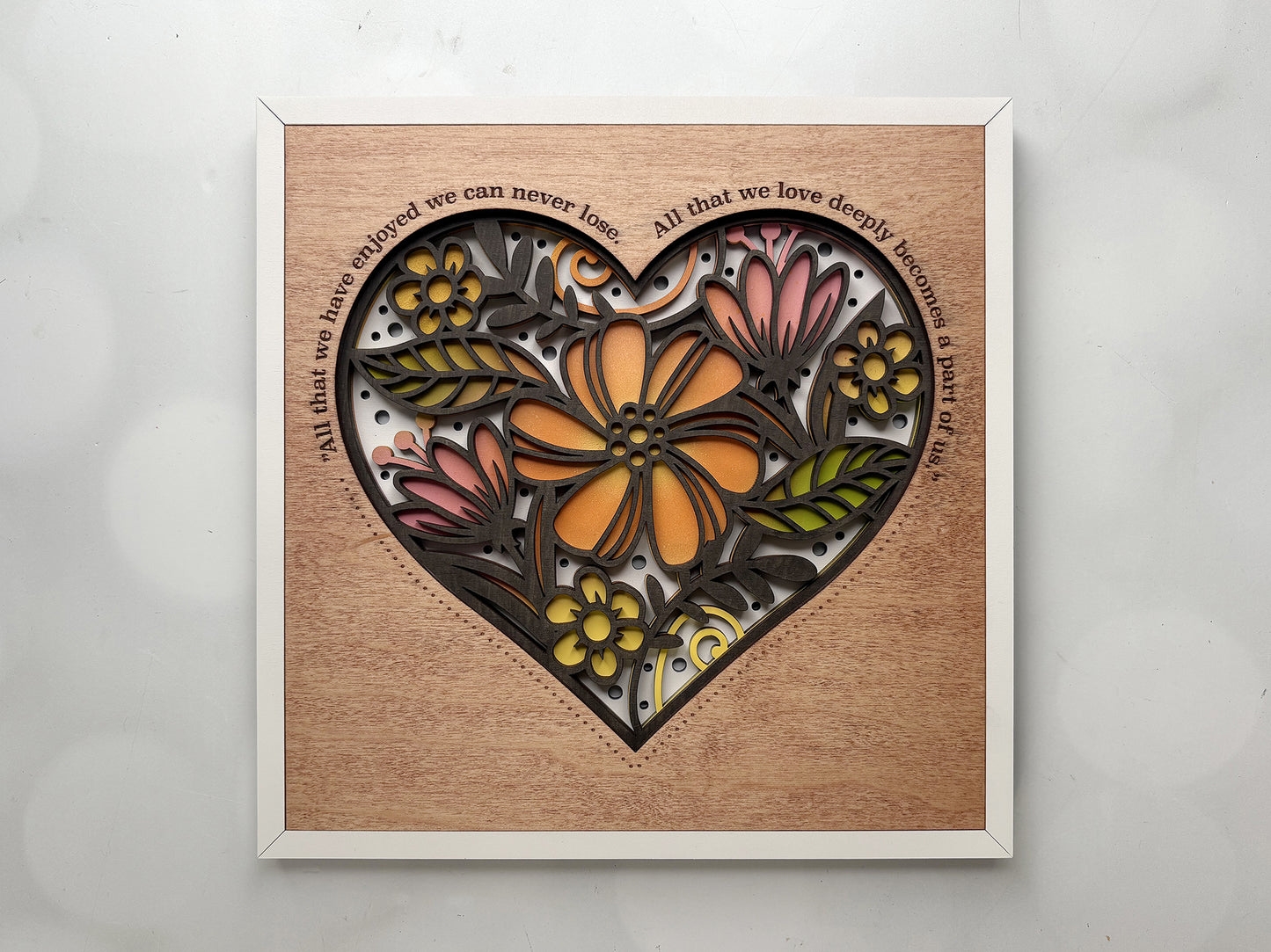 HEART LAYERED SIGN - MADE TO ORDER