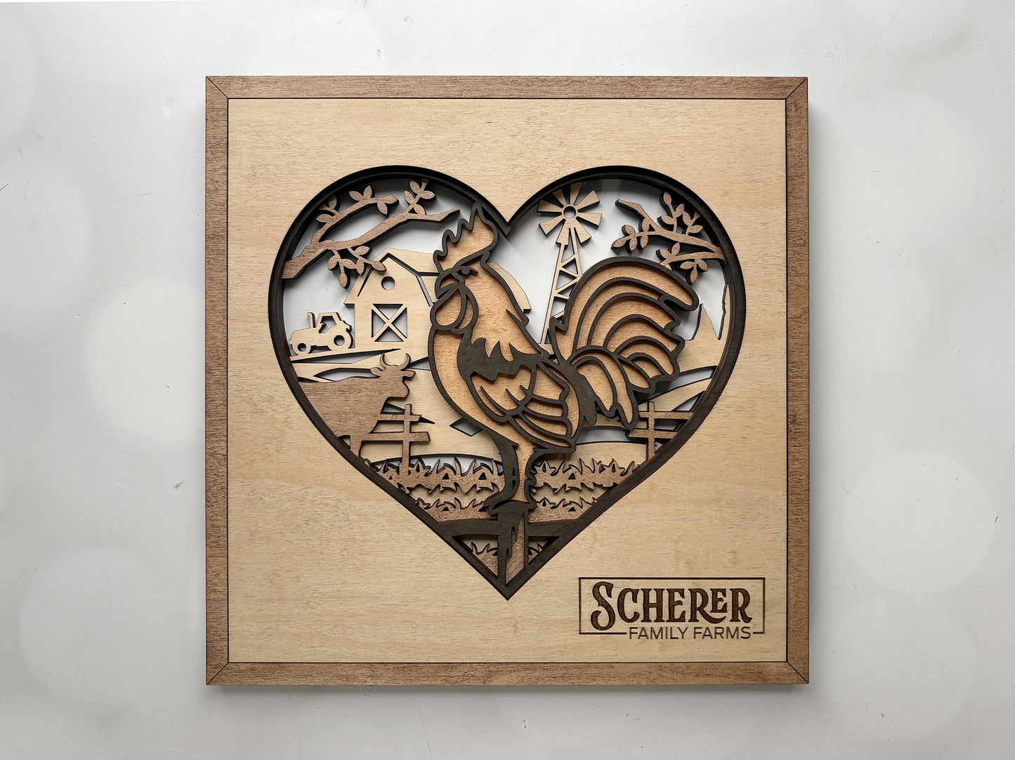HEART LAYERED SIGN - MADE TO ORDER